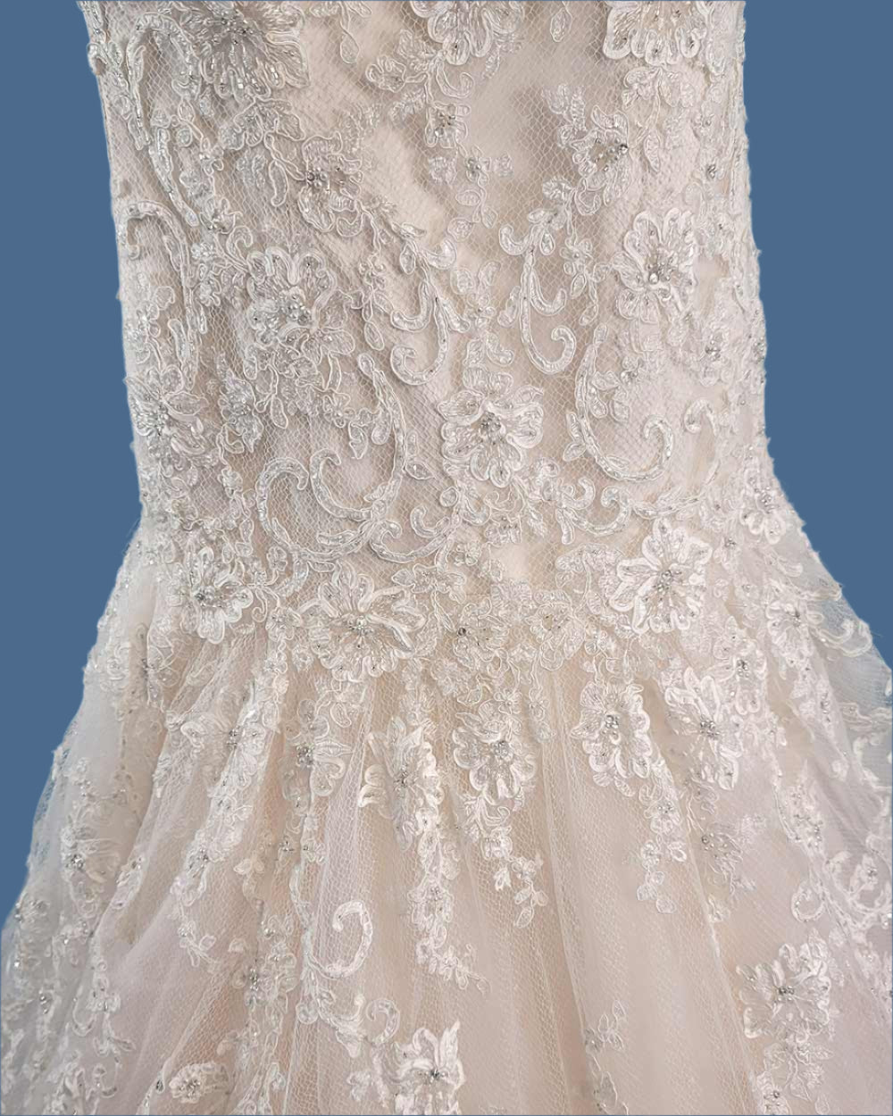 Jasmine Couture Champagne A line Wedding Dress Size 10
