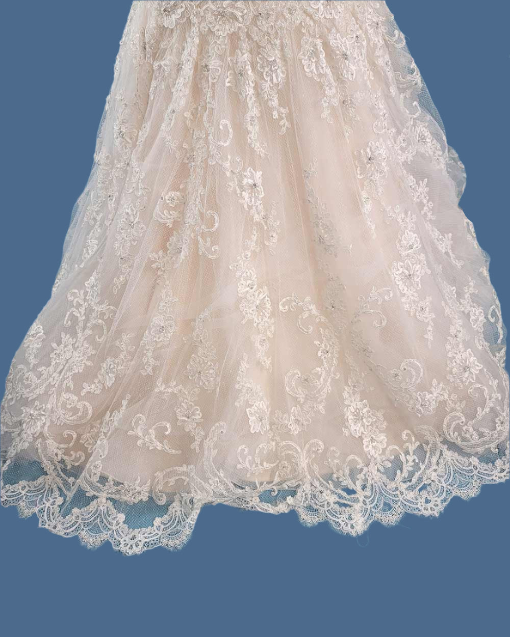 Jasmine Couture Champagne A line Wedding Dress Size 10