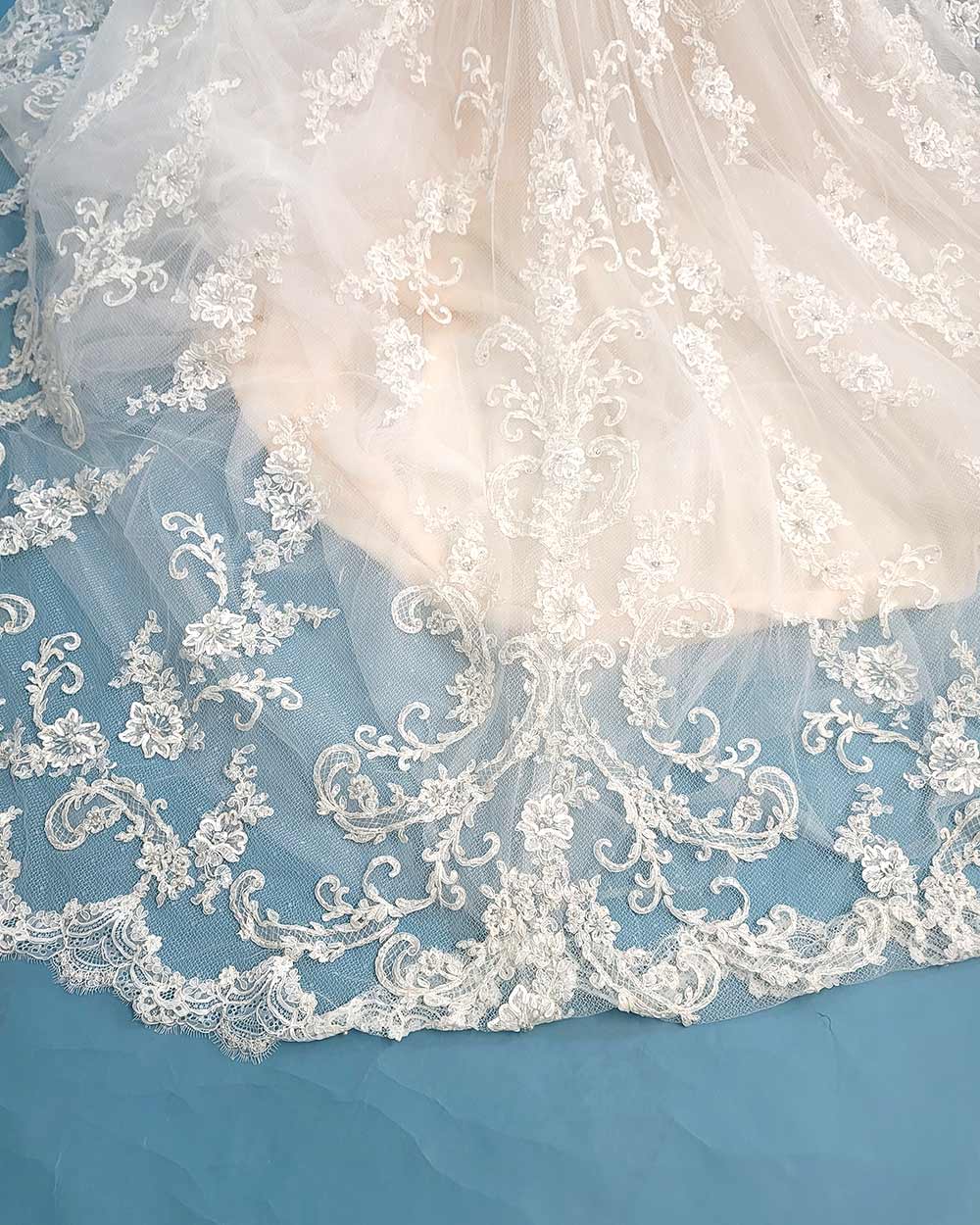 Jasmine Couture Champagne A line Wedding Dress Size 10