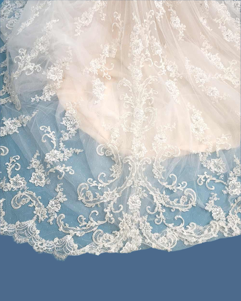 Jasmine Couture Champagne A line Wedding Dress Size 10
