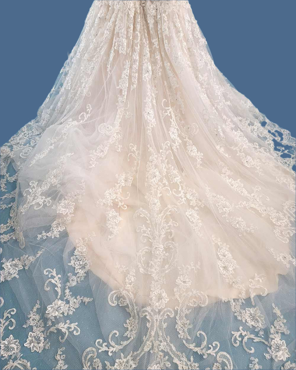 Jasmine Couture Champagne A line Wedding Dress Size 10