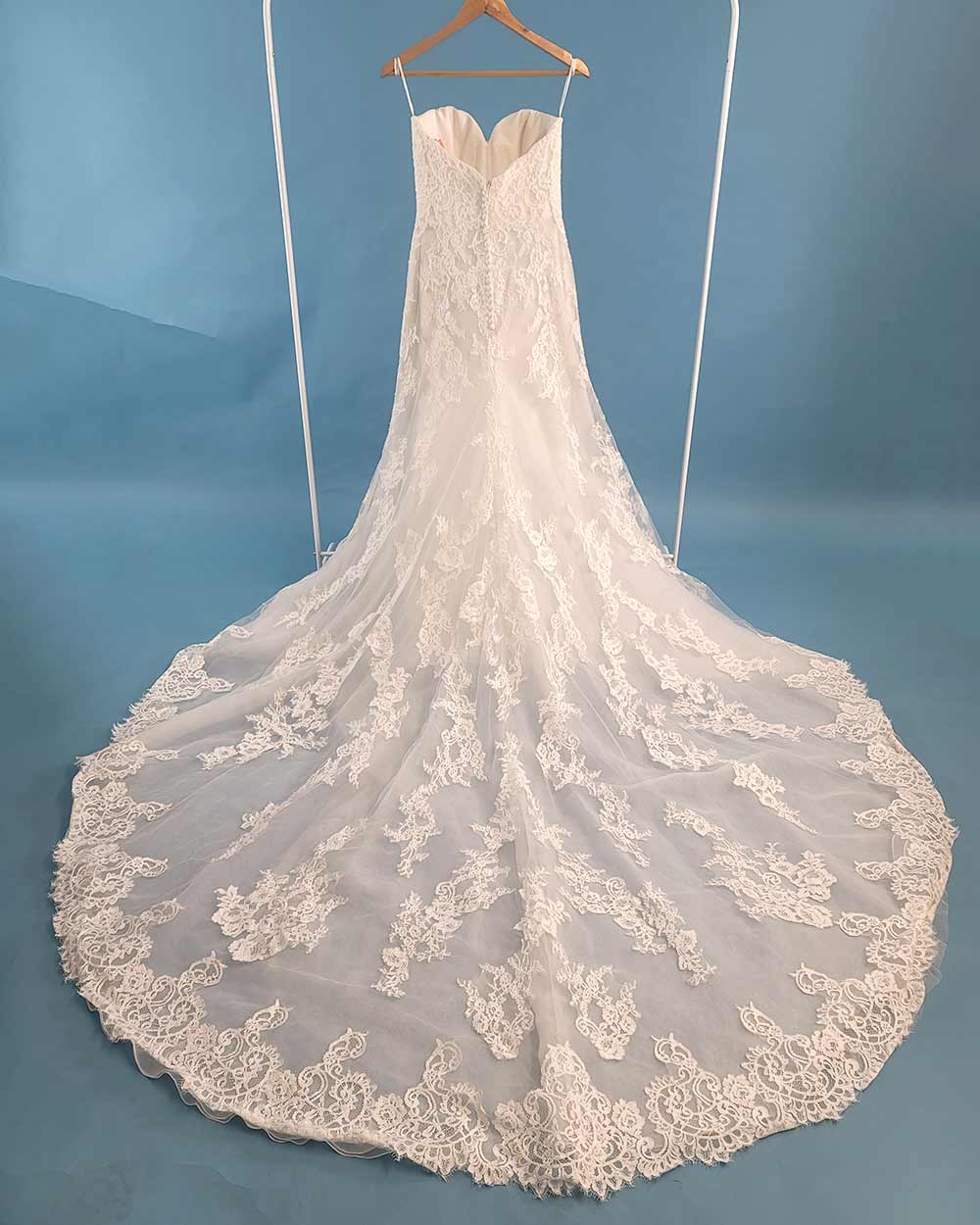 Ella Rosa Ivory A Line Strapless Wedding Dress Size 10