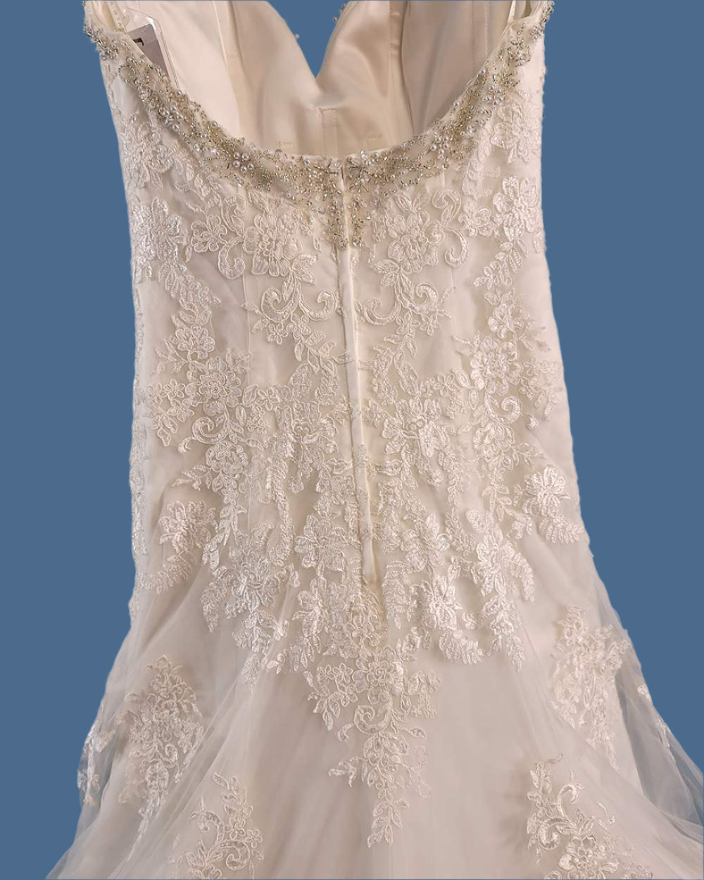 Amanda Wyatt Ivory Strapless Wedding Dress Size 10