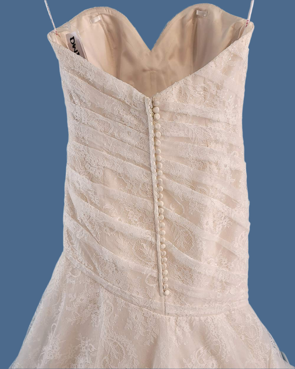 Jasmine Collection Ivory Strapless Wedding Dress Size 10
