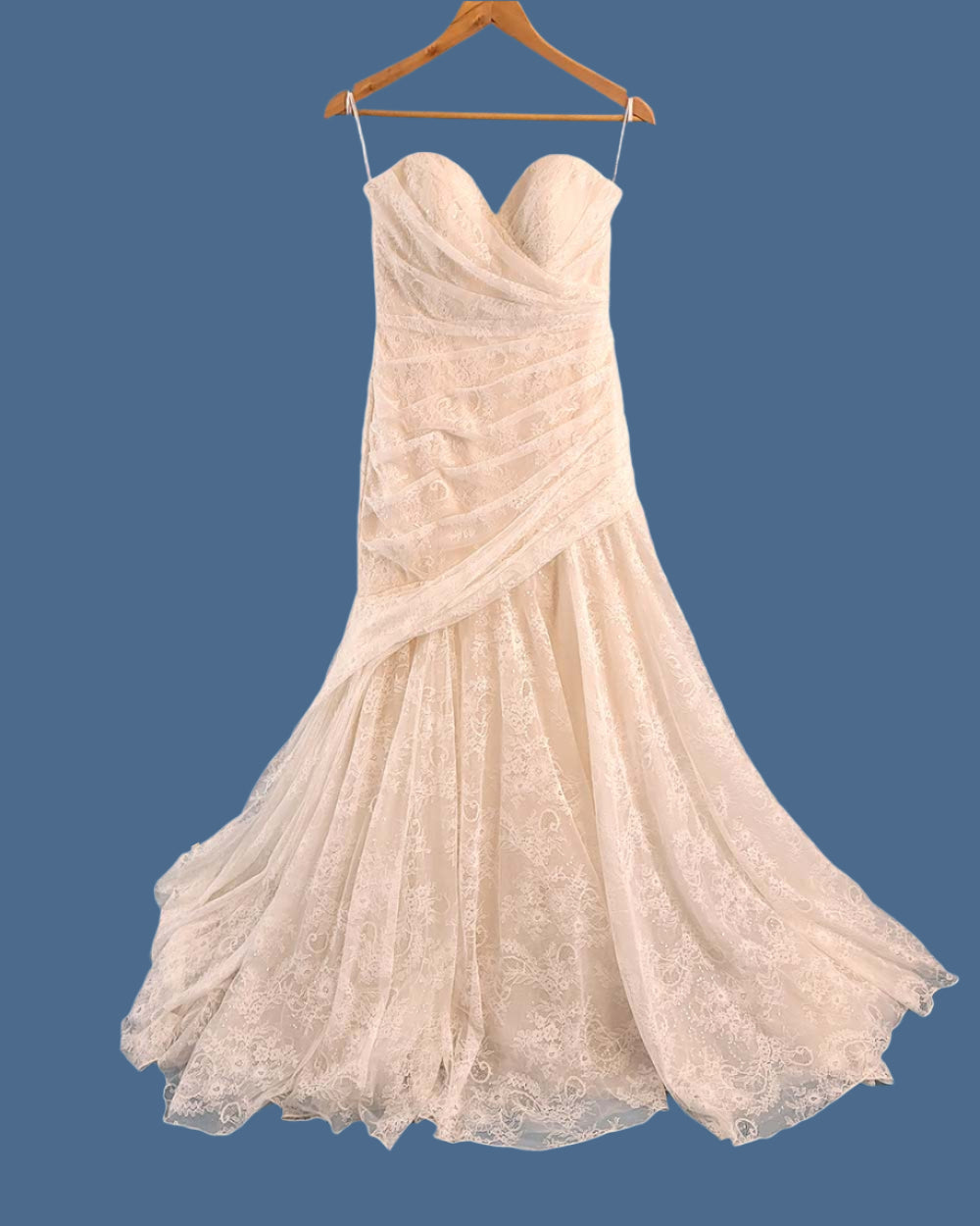Jasmine Collection Ivory Strapless Wedding Dress Size 10