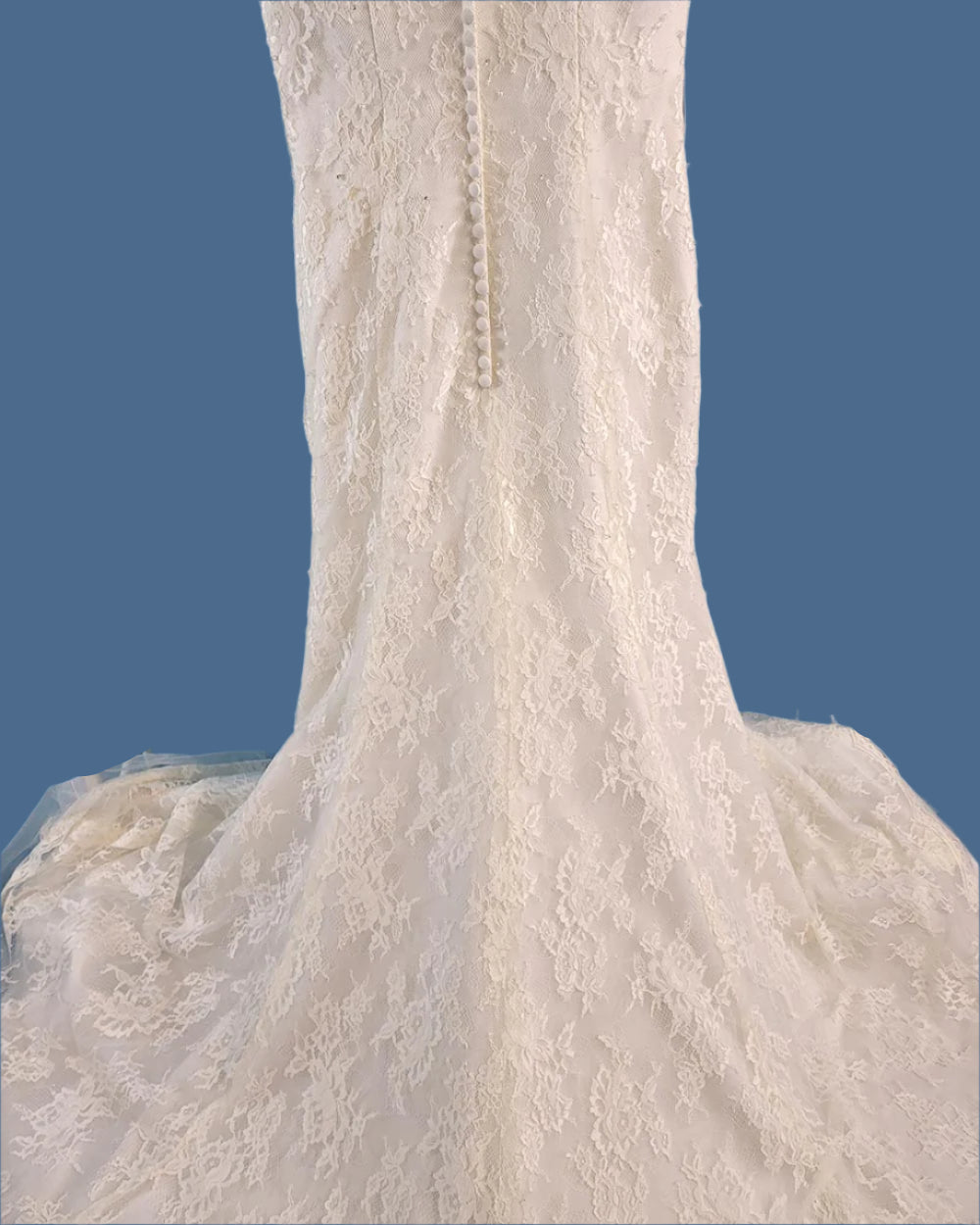 Hilary Morgan Ivory Illusion Lace Wedding Dress Size 10