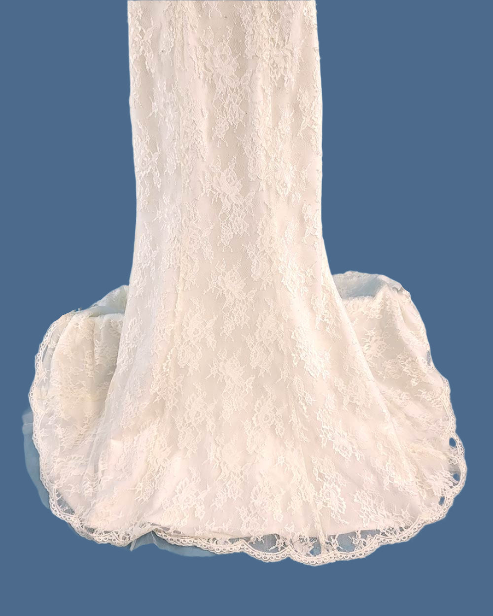 Hilary Morgan Ivory Illusion Lace Wedding Dress Size 10