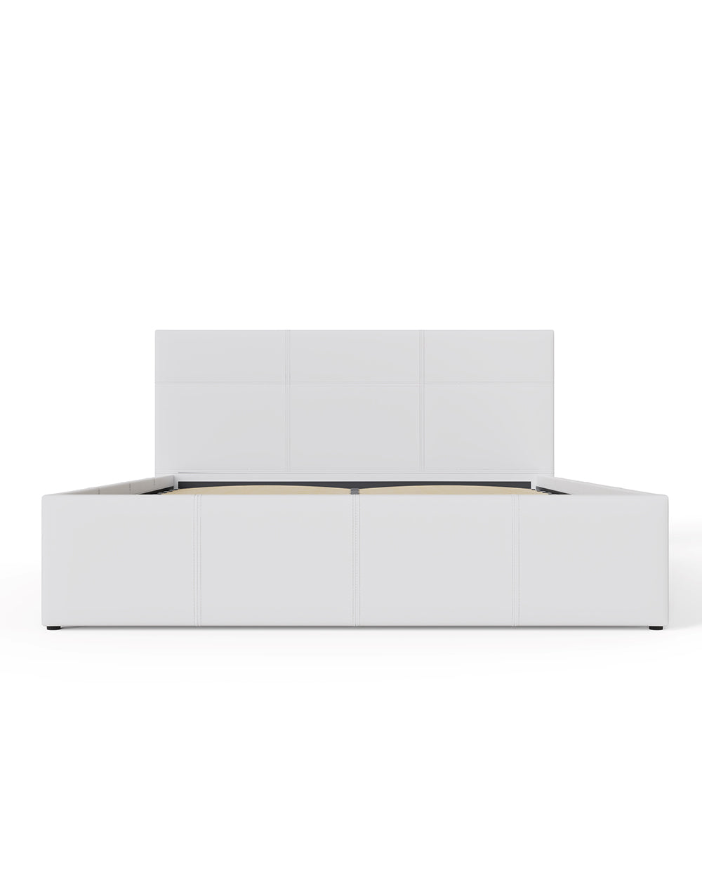 full frontal image of the end lift ottoman bed on a white background