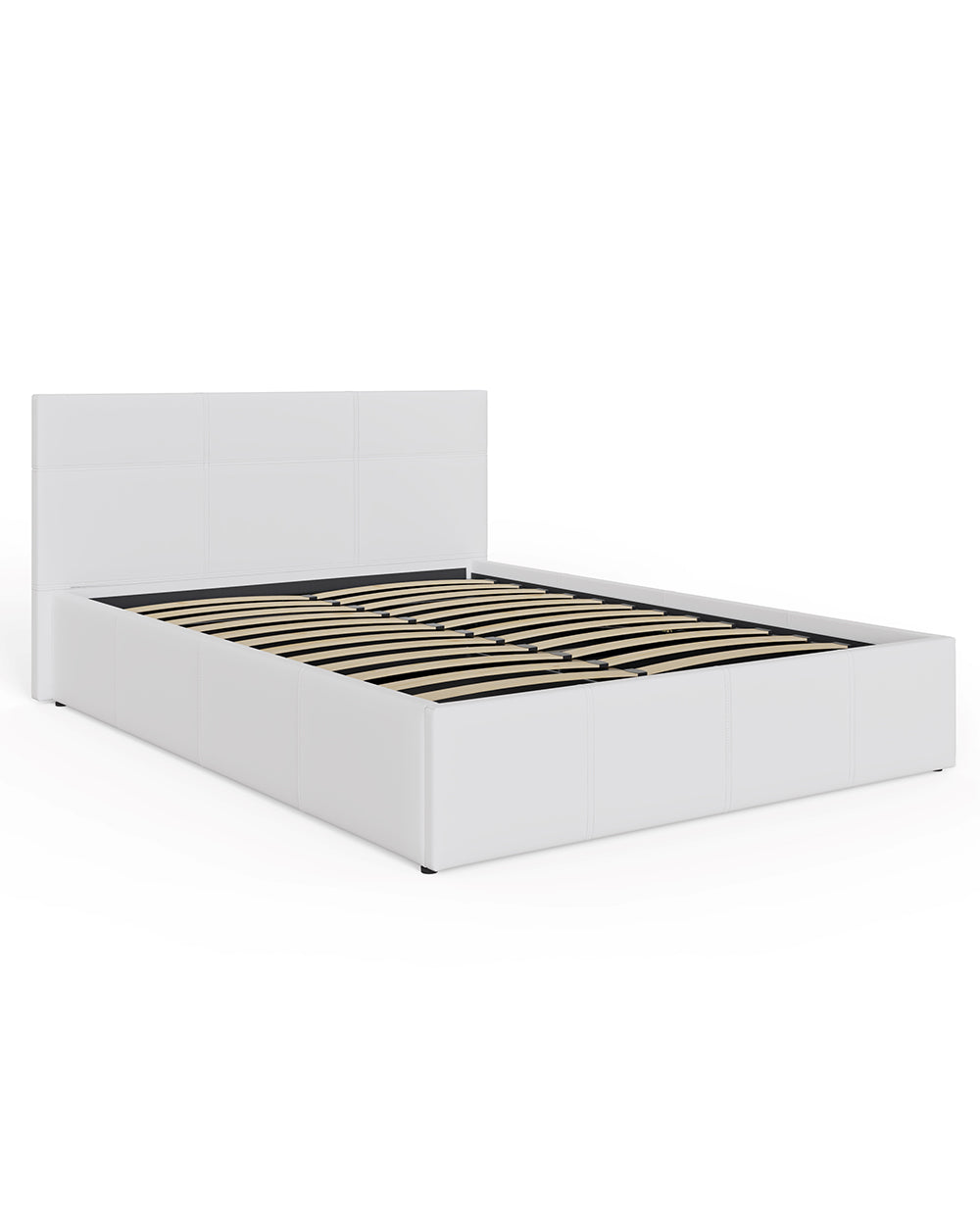 alternative side view of the end lift ottoman double bed frame