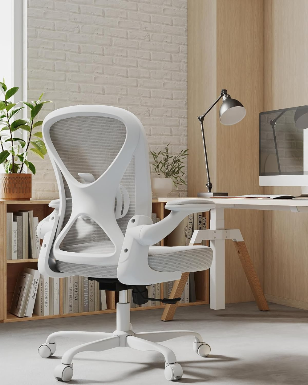 Ergonomic Mesh Office Chair Adjustable Lumbar Support Grey