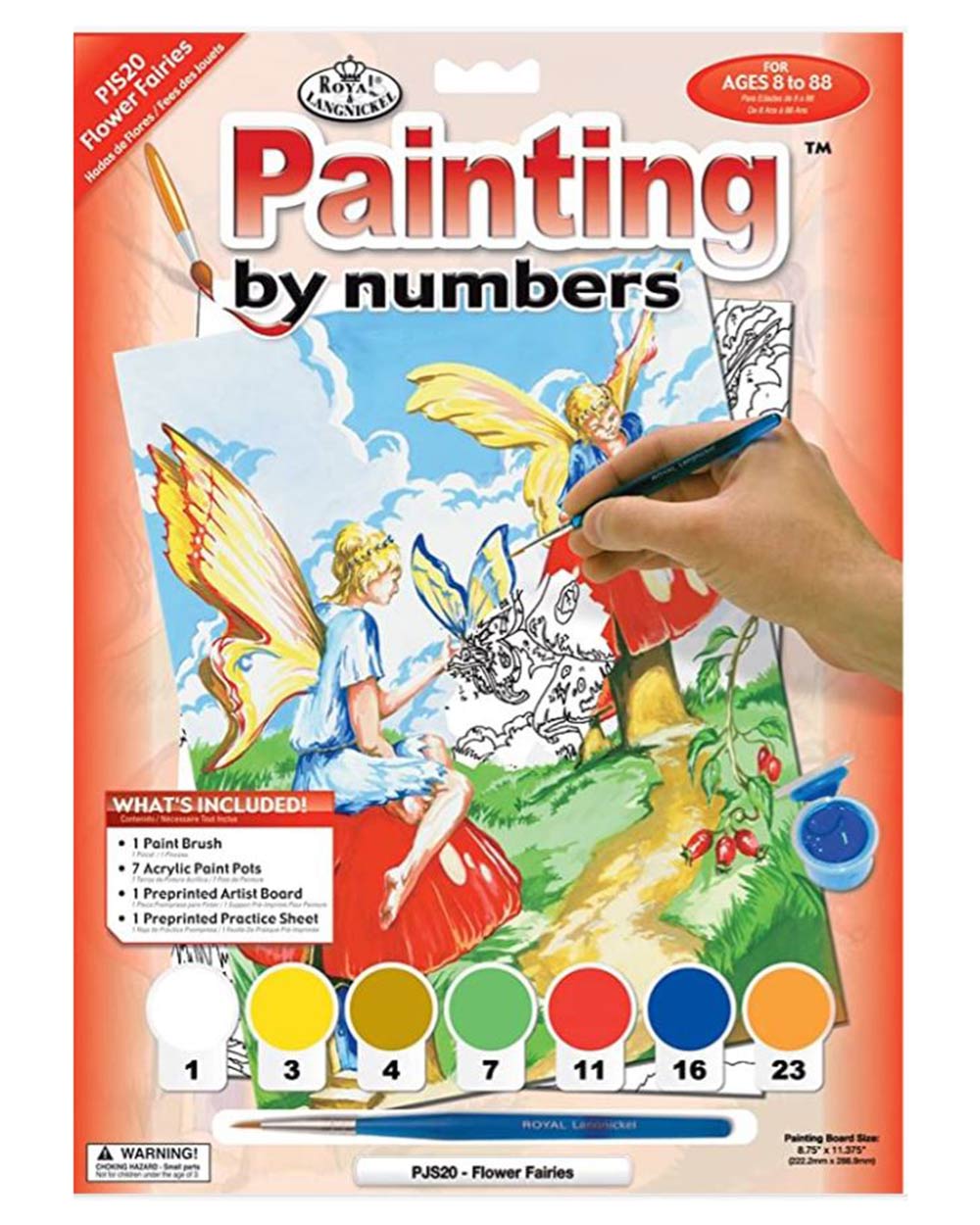 Painting By Numbers Kit Flower Fairies Age 8+