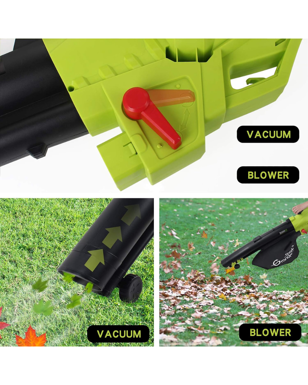 GRANDMA SHARK 3000W 3 in 1 Leaf Blower