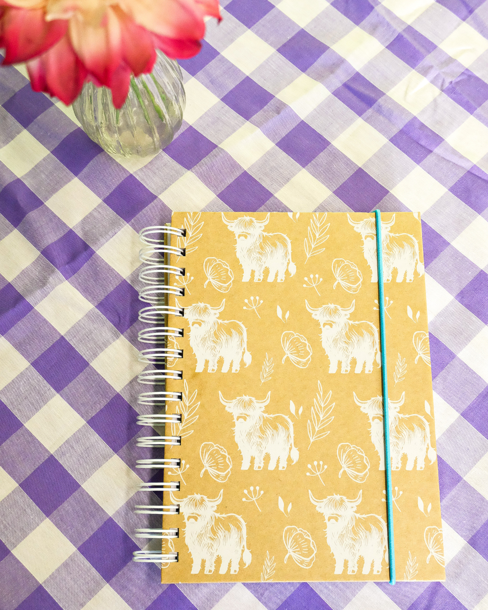 A5 Wiro Highland Cow Notebook
