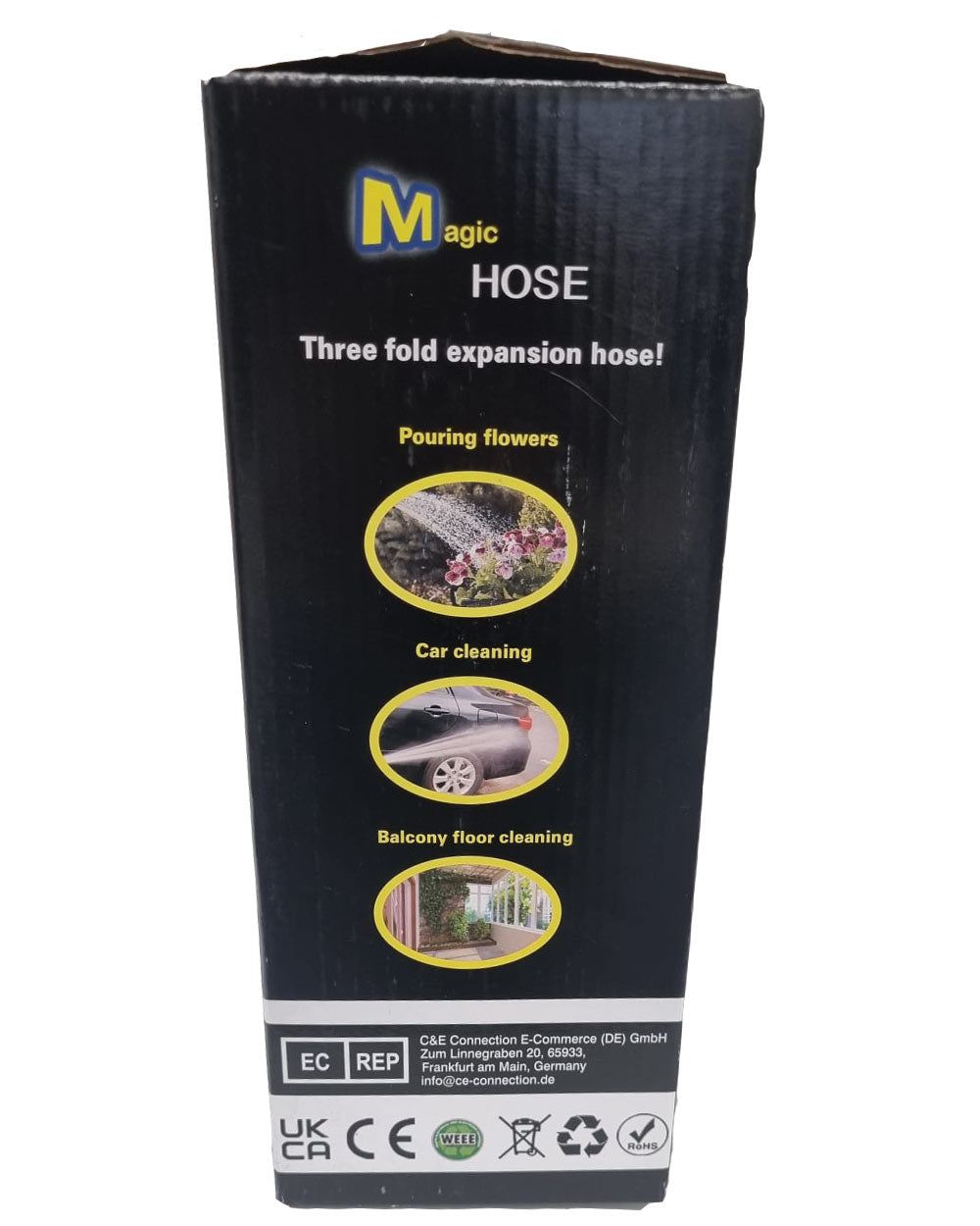Magic Hose 50ft Expandable Garden Hose Black