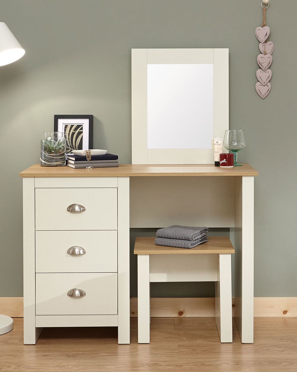 Lancaster Dressing Table Set Cream