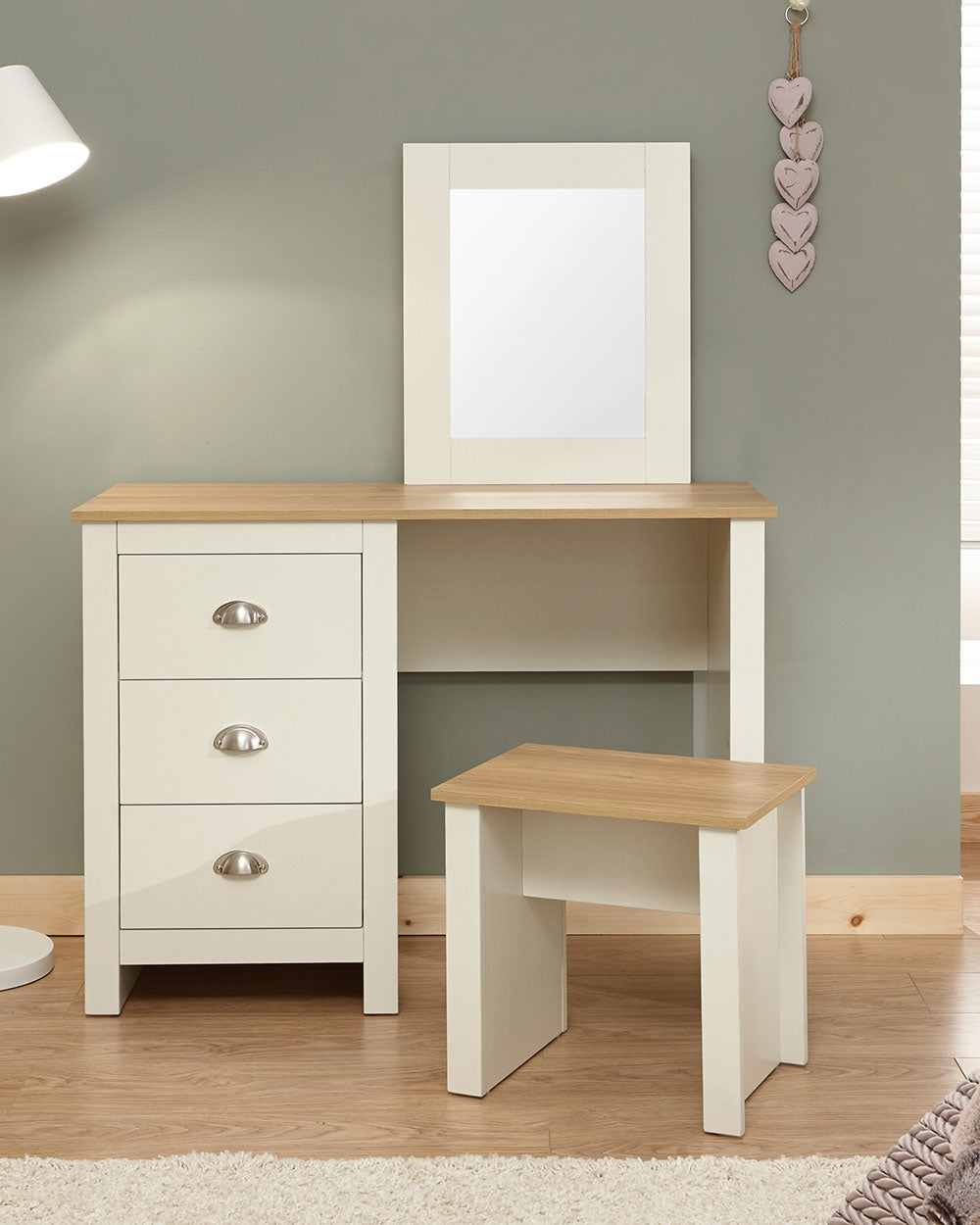 Lancaster Dressing Table Set Cream