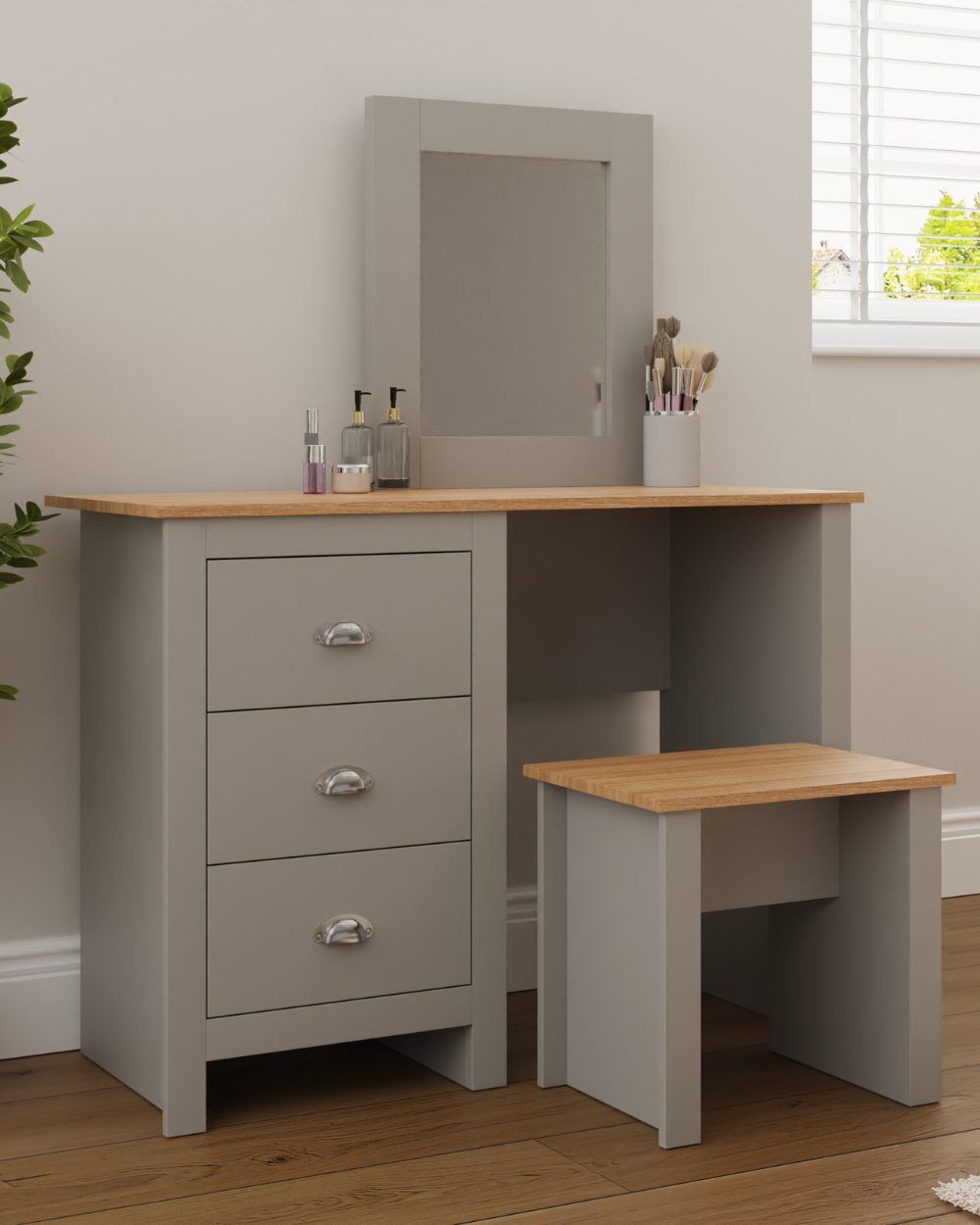 Lancaster Dressing Table Set Grey