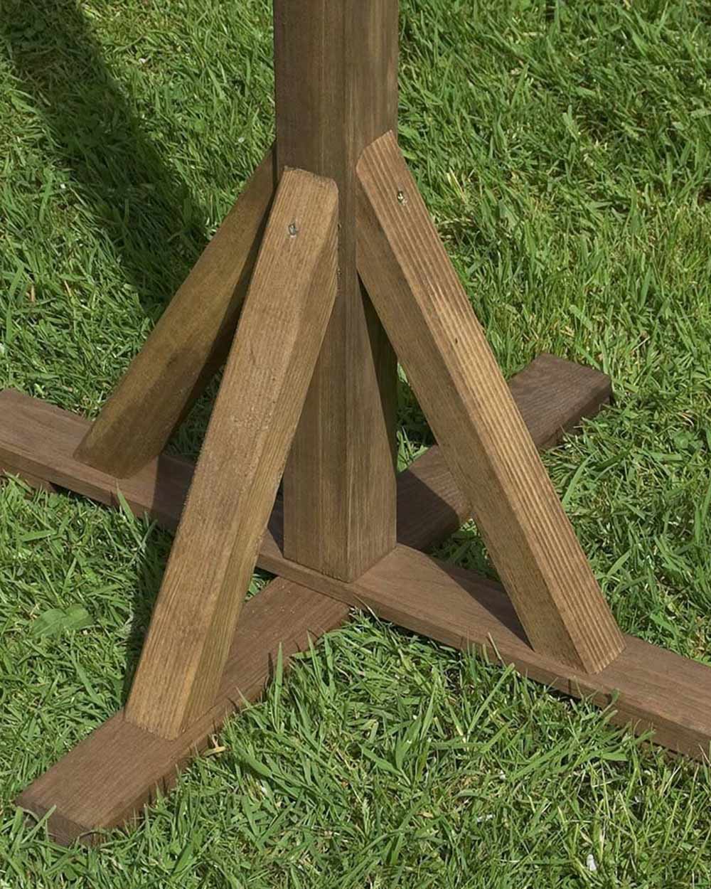 Lechlade Wooden Bird Table Garden Premium Rowlinson
