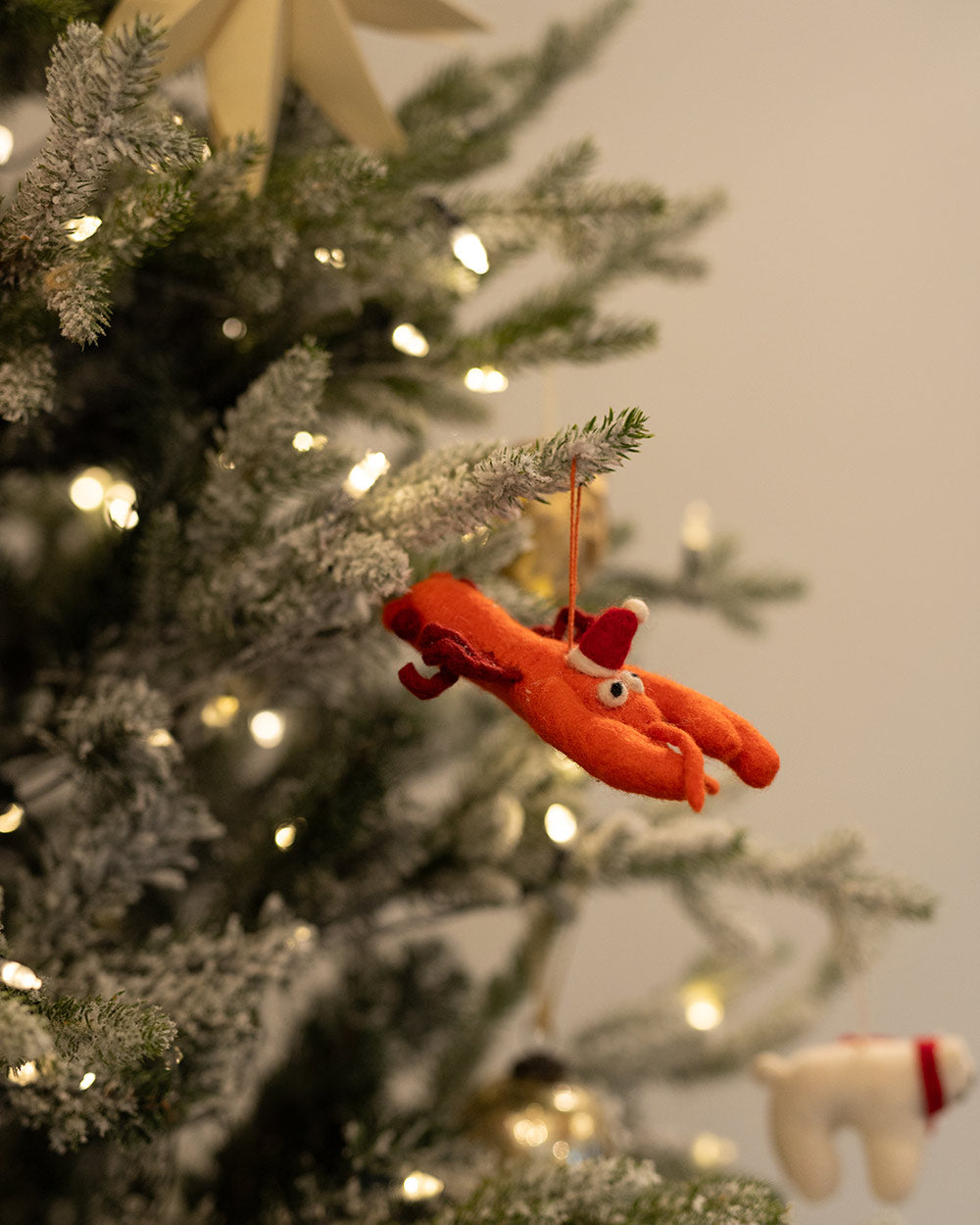 Christmas Tree Decoration Handmade Lobster