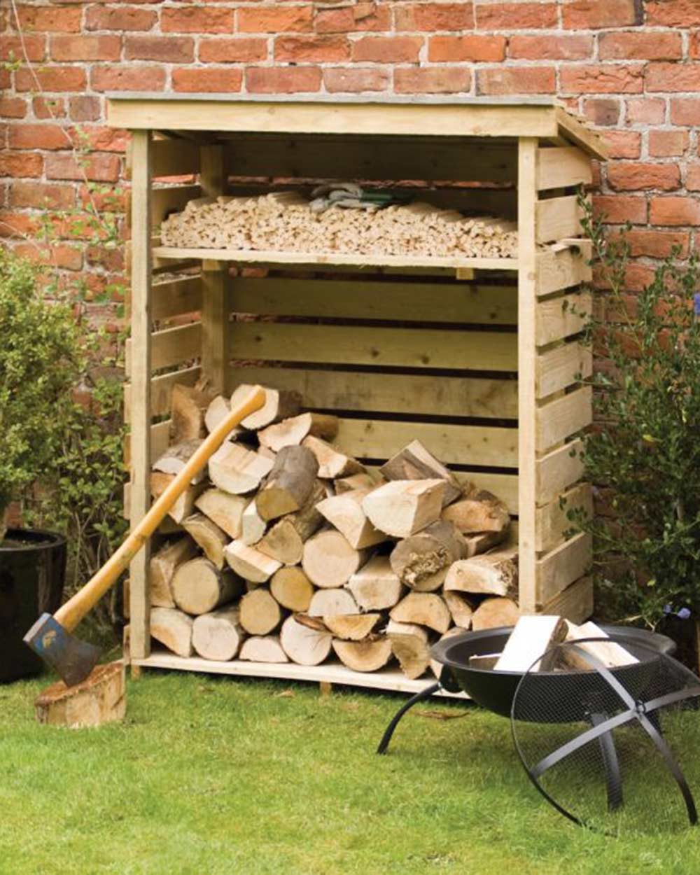 Small Log Store Outdoor Storage Rowlinson Sue Ryder