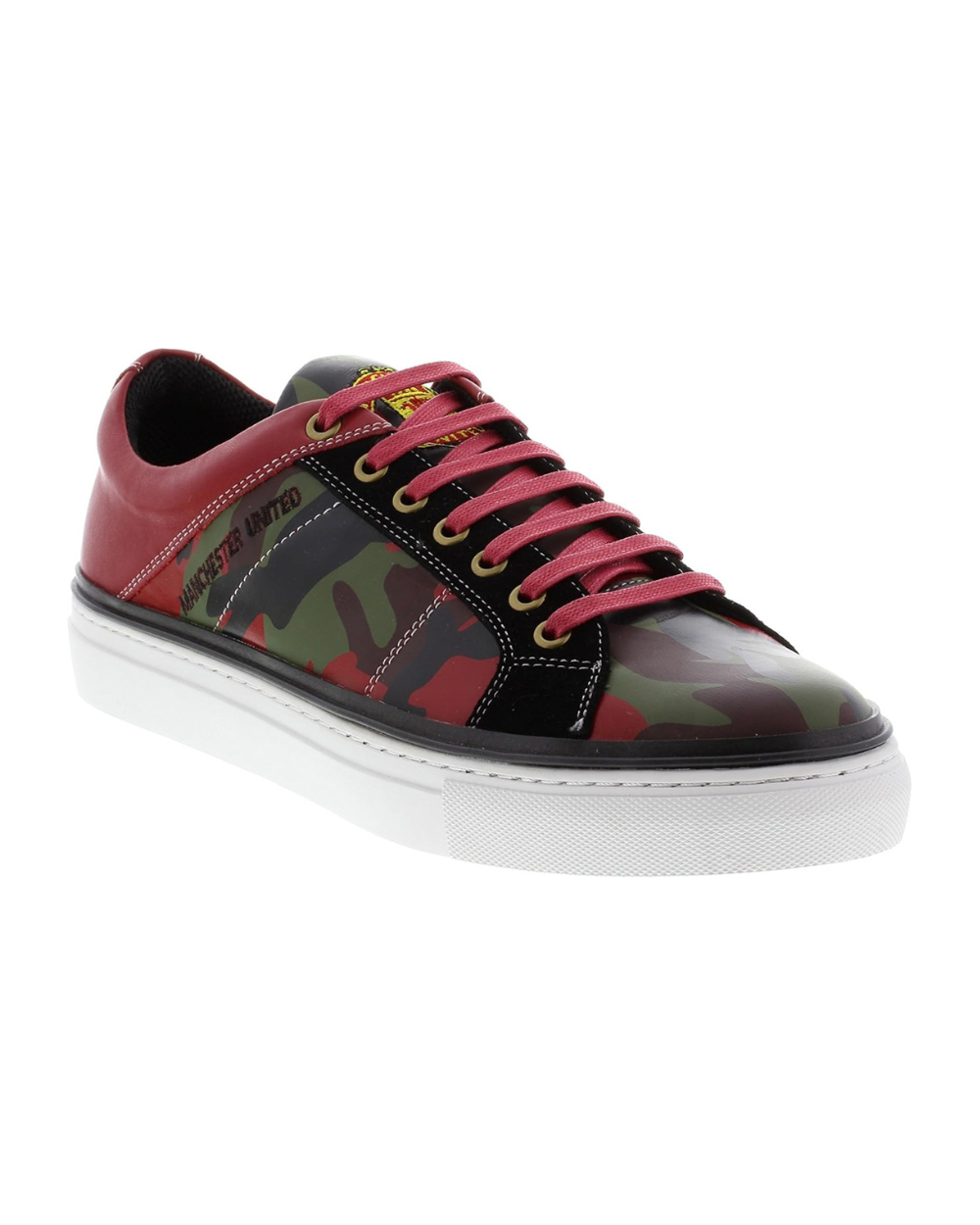 Official Manchester United FC Men's Trainers Green Camo