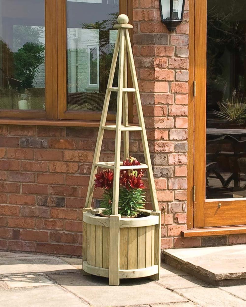 Marberry Obelisk Garden Planter For Climbing Plants