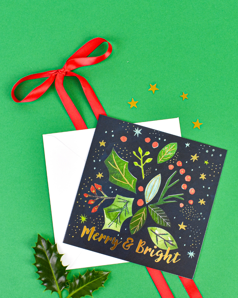 Charity Christmas Cards 10 Pack Merry & Bright