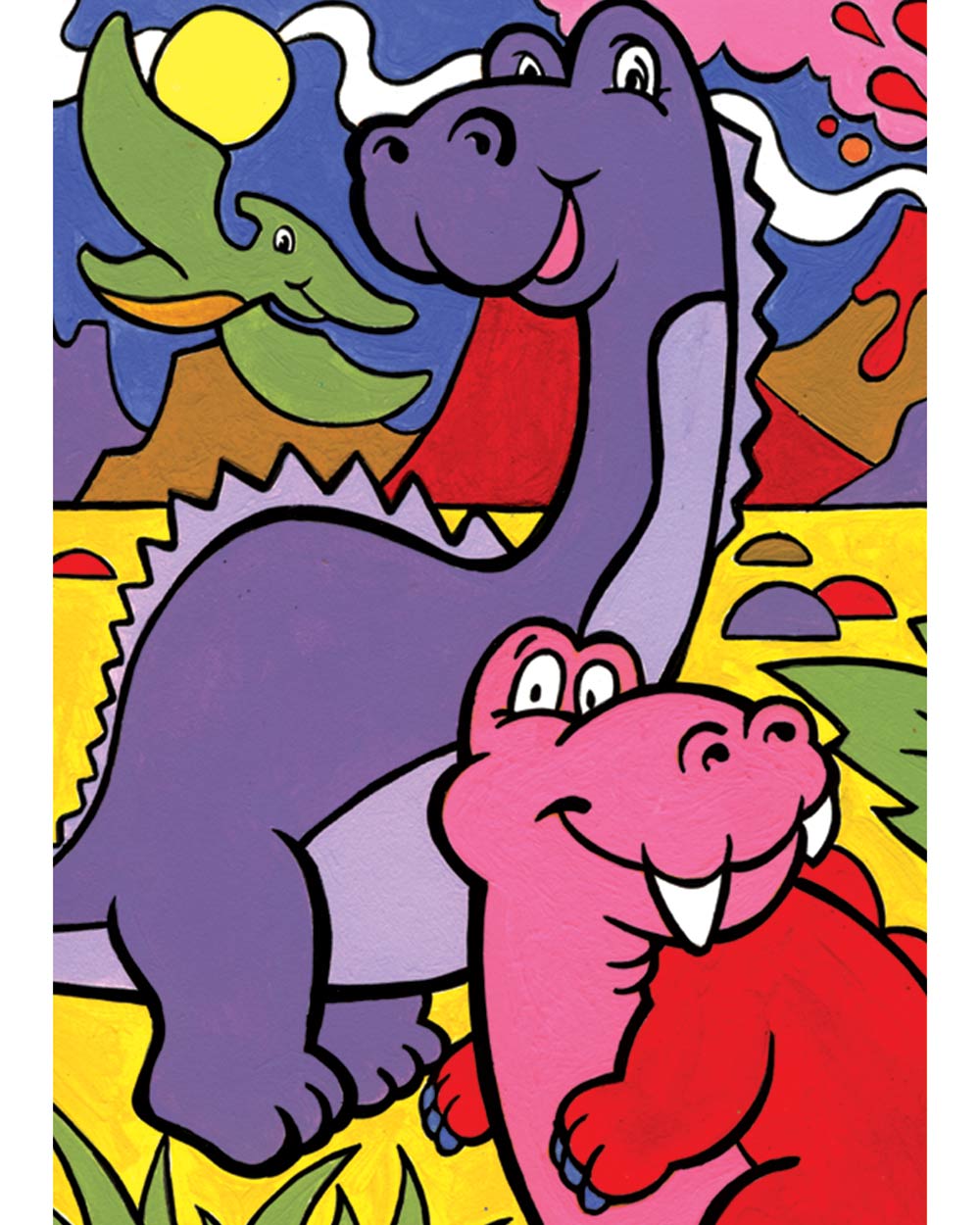 My First Paint By Number Kit Jungle Dinosaurs Age 4+