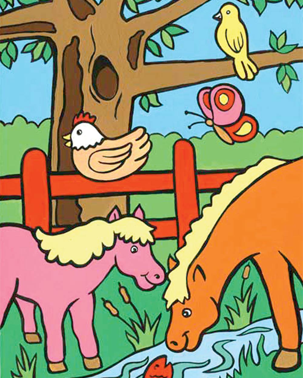 My First Paint By Number Kit Farm Animals Age 4+