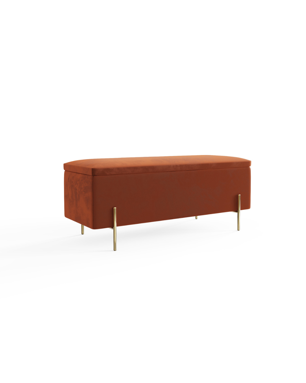 Mystica Ottoman Storage Bench Russet