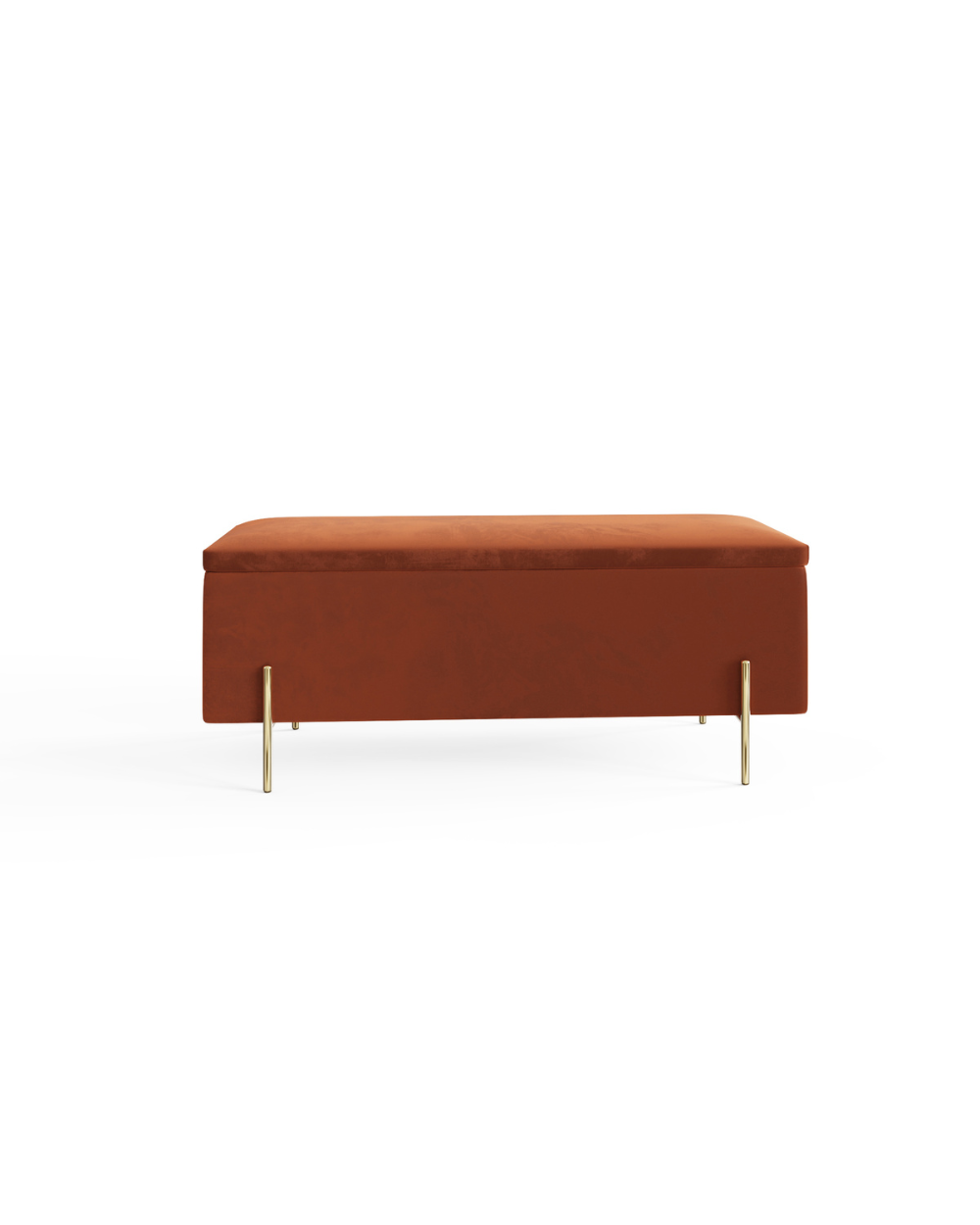 Mystica Ottoman Storage Bench Russet