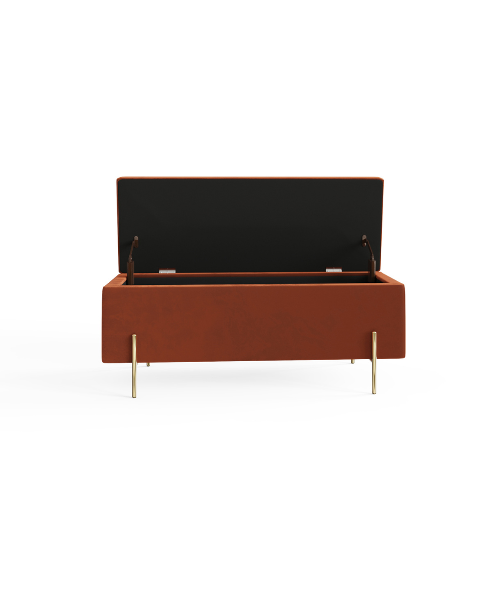 Mystica Ottoman Storage Bench Russet