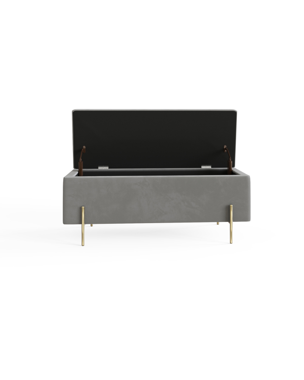 Mystica Ottoman Storage Bench Grey