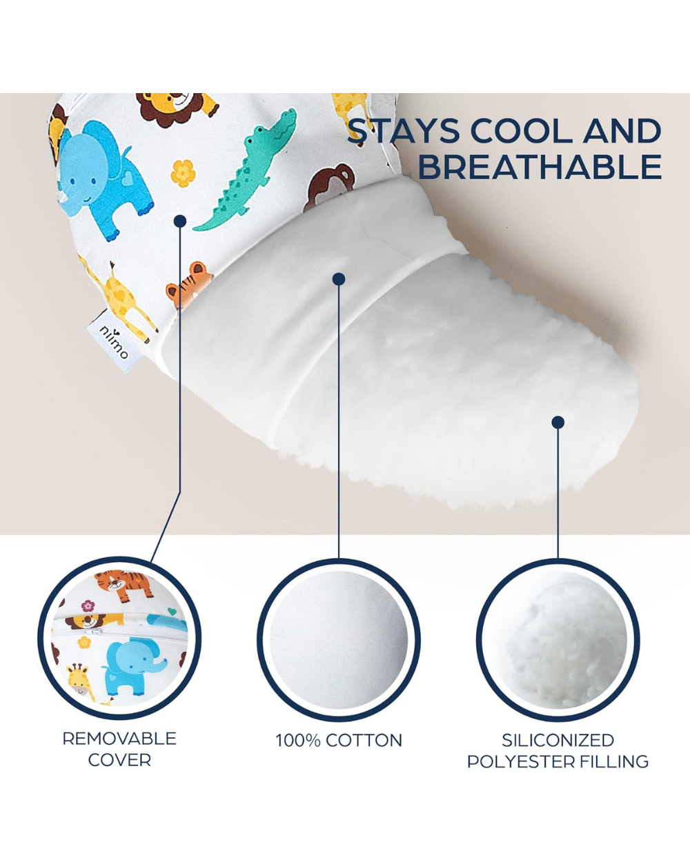 Niimo Pregnancy Pillow 3-in-1 Wild Animals
