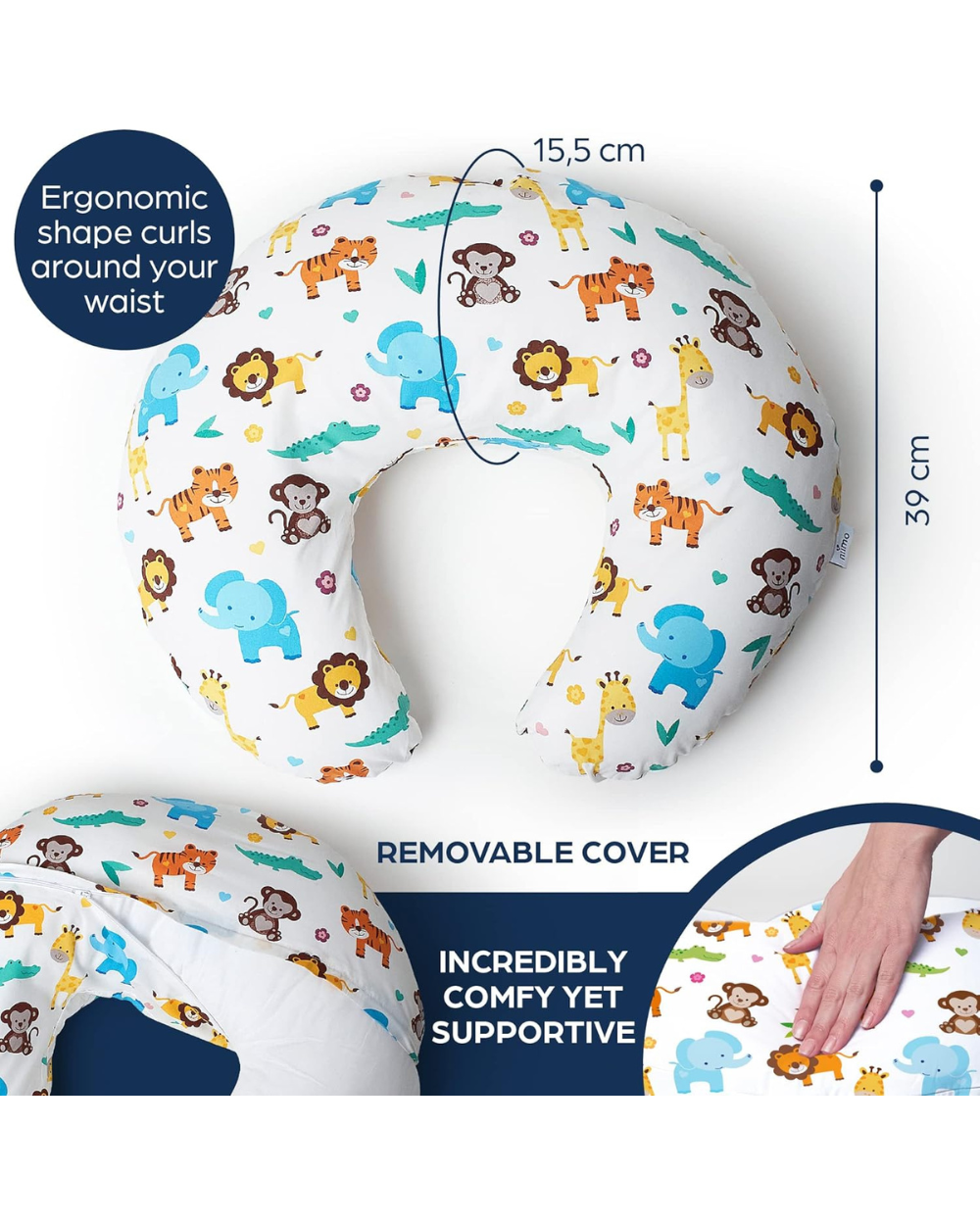 Niimo Pregnancy Pillow 3-in-1 Wild Animals