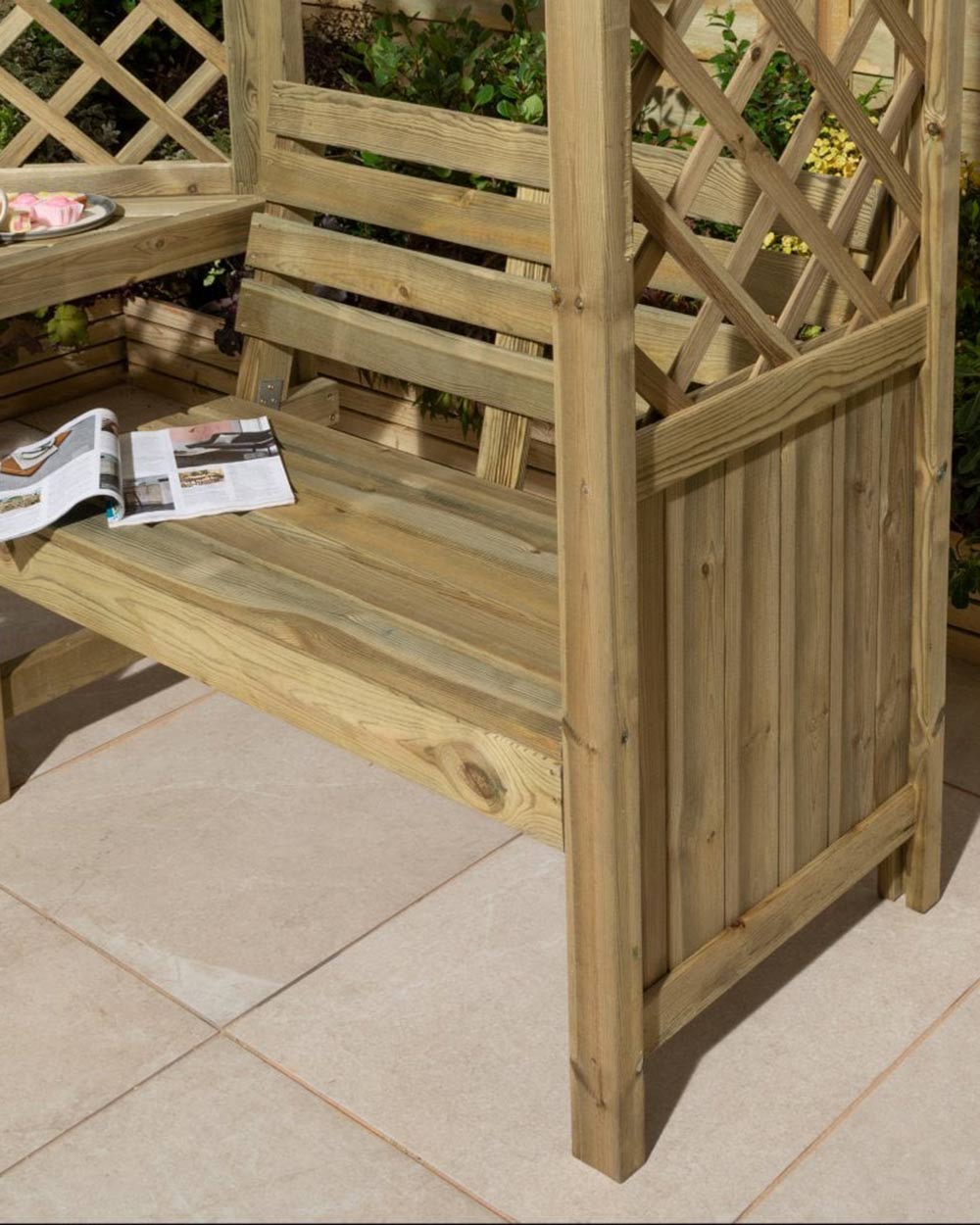 Pemberley Corner Garden Arbour Rowlinson 4 Seater