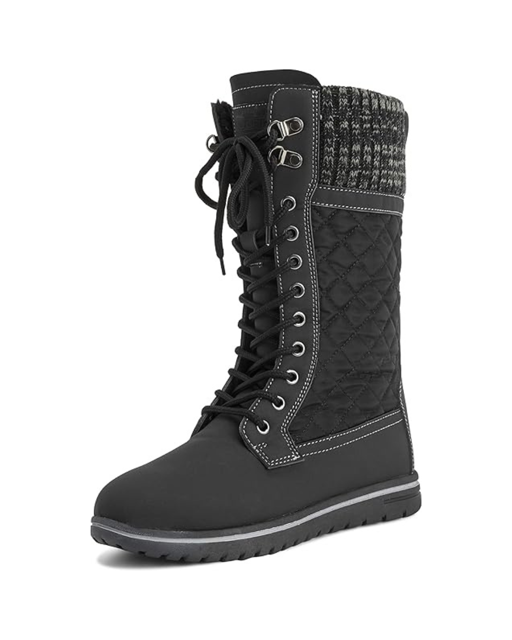 Polar Women's Winter Boots EU 37 UK 4 Black Nylon Quilted Cardy