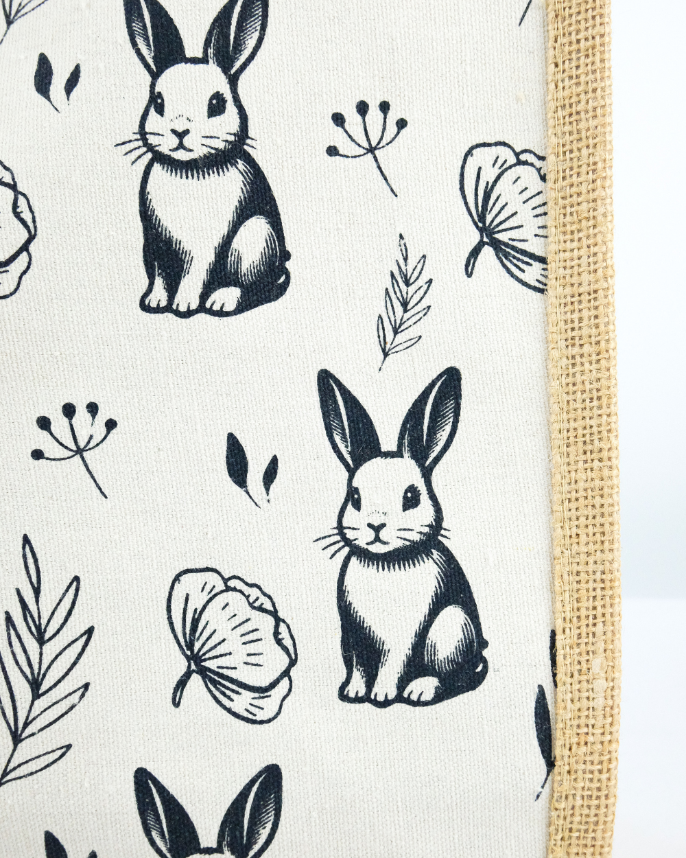 Rabbit Jute Shopping Bag For Life 100% Biodegradable