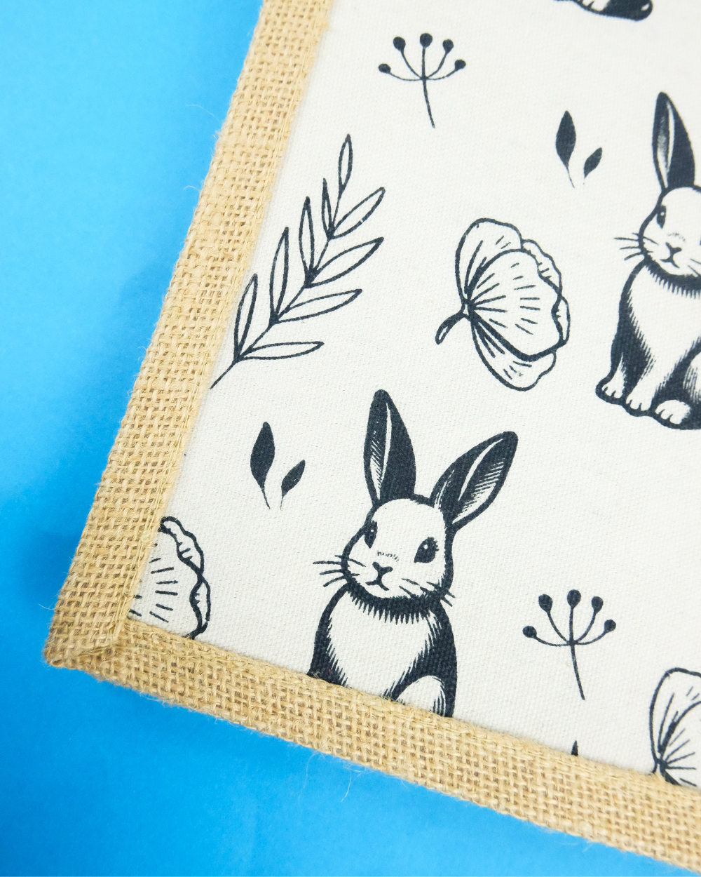 Rabbit Jute Shopping Bag For Life 100% Biodegradable