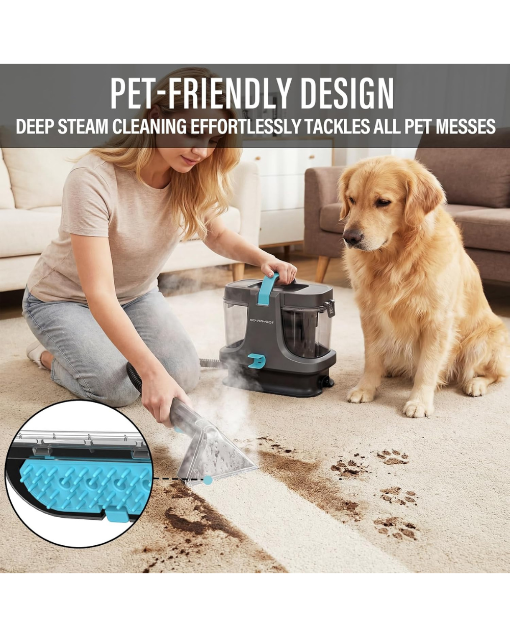 STARRYBOT Portable Spot and Carpet Cleaner Machine