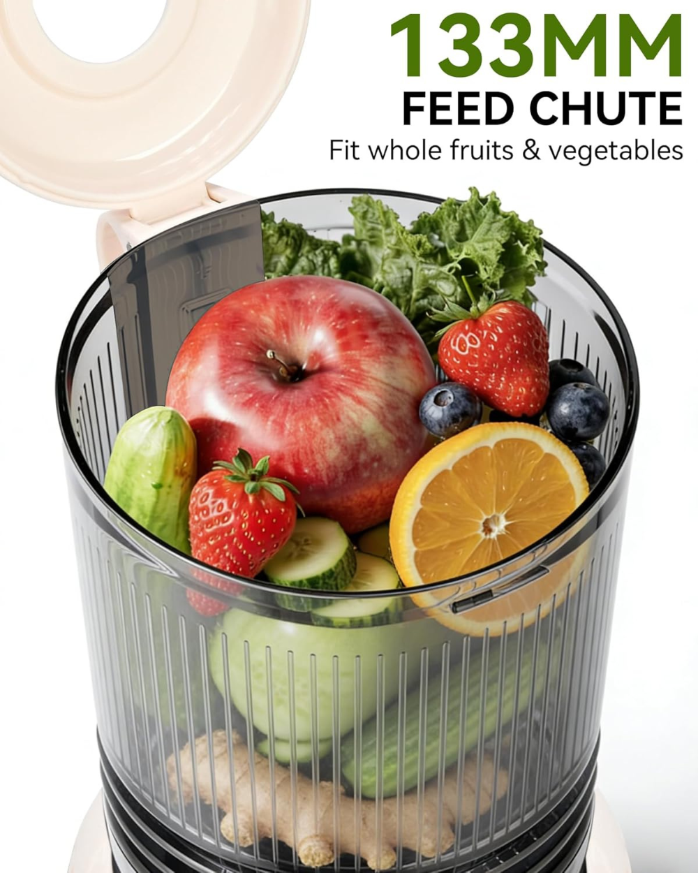 SUSTEAS Cold Press Juicer Machine MP802K White