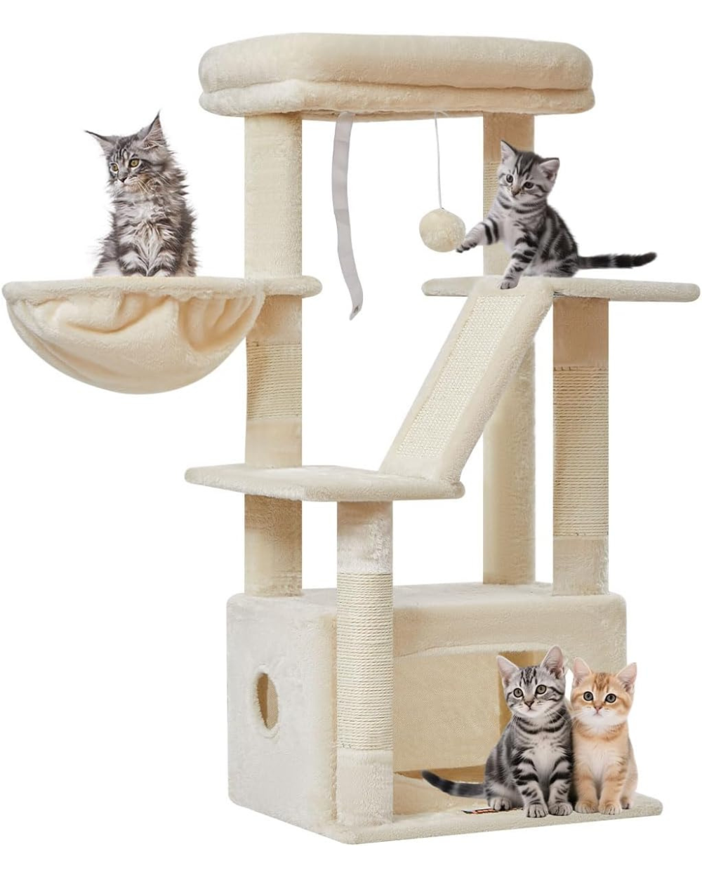 Taoqimiao Cat Tree 98cm Kitten Tower MS029SM Beige