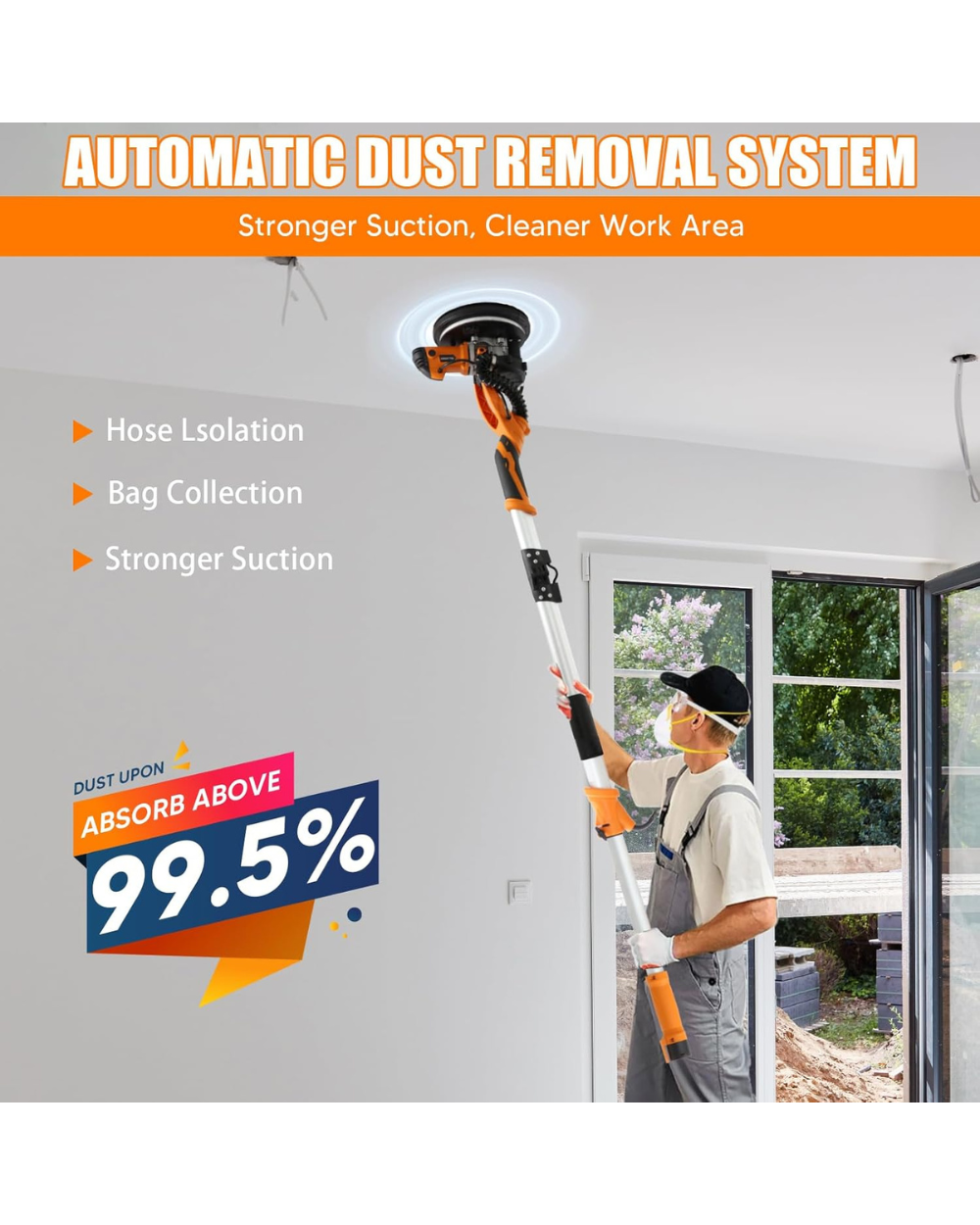 Velpax Wall Sander DIY Tools with Vacuum