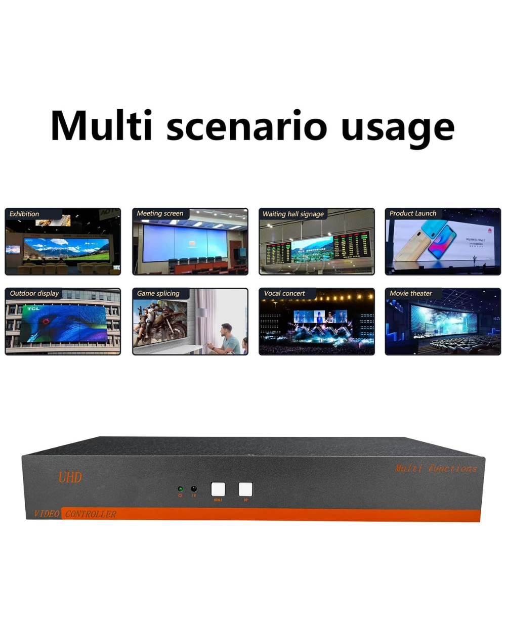 6-Channel 4k Video Wall Controller Point-to-Point Splicing