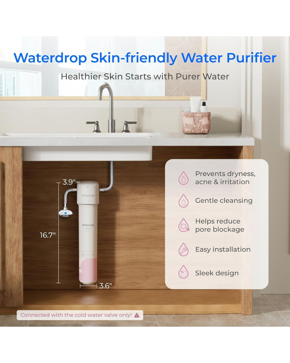 Waterdrop BFU1 Water Purifier Filter For Face Care