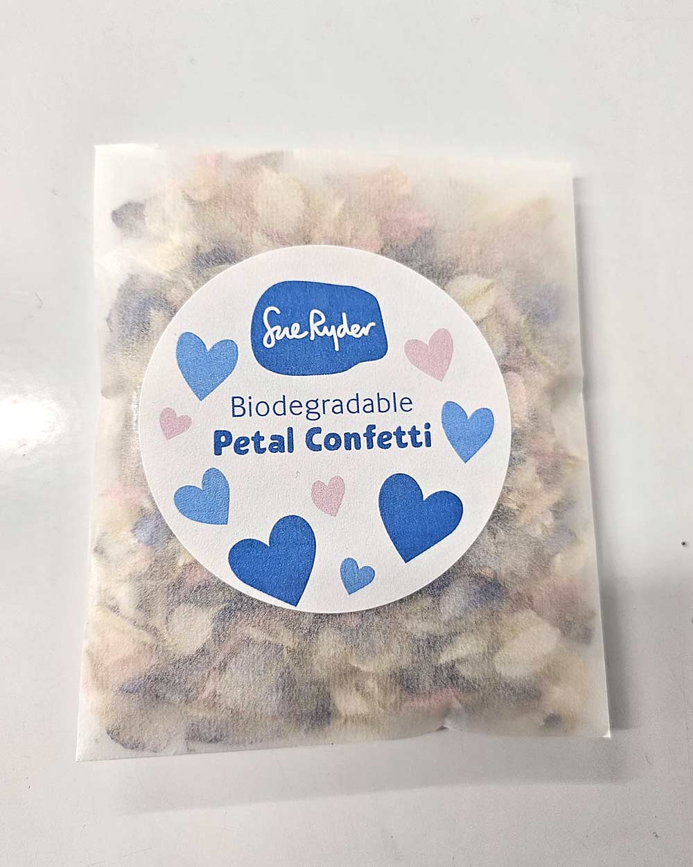 Wedding Confetti Real Petals Pink Ivory Blue Biodegradable