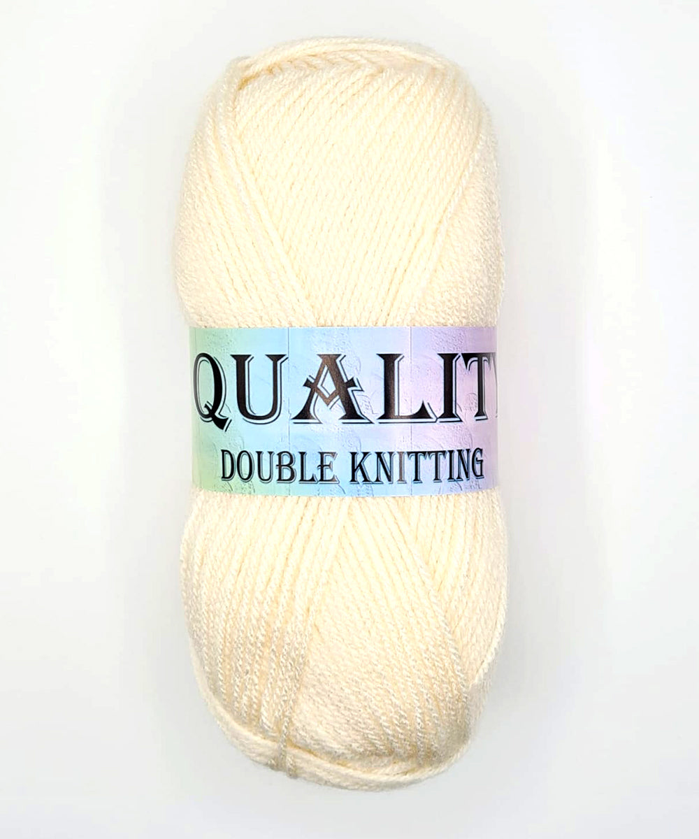 Single Ball Double Knit Wool Cream