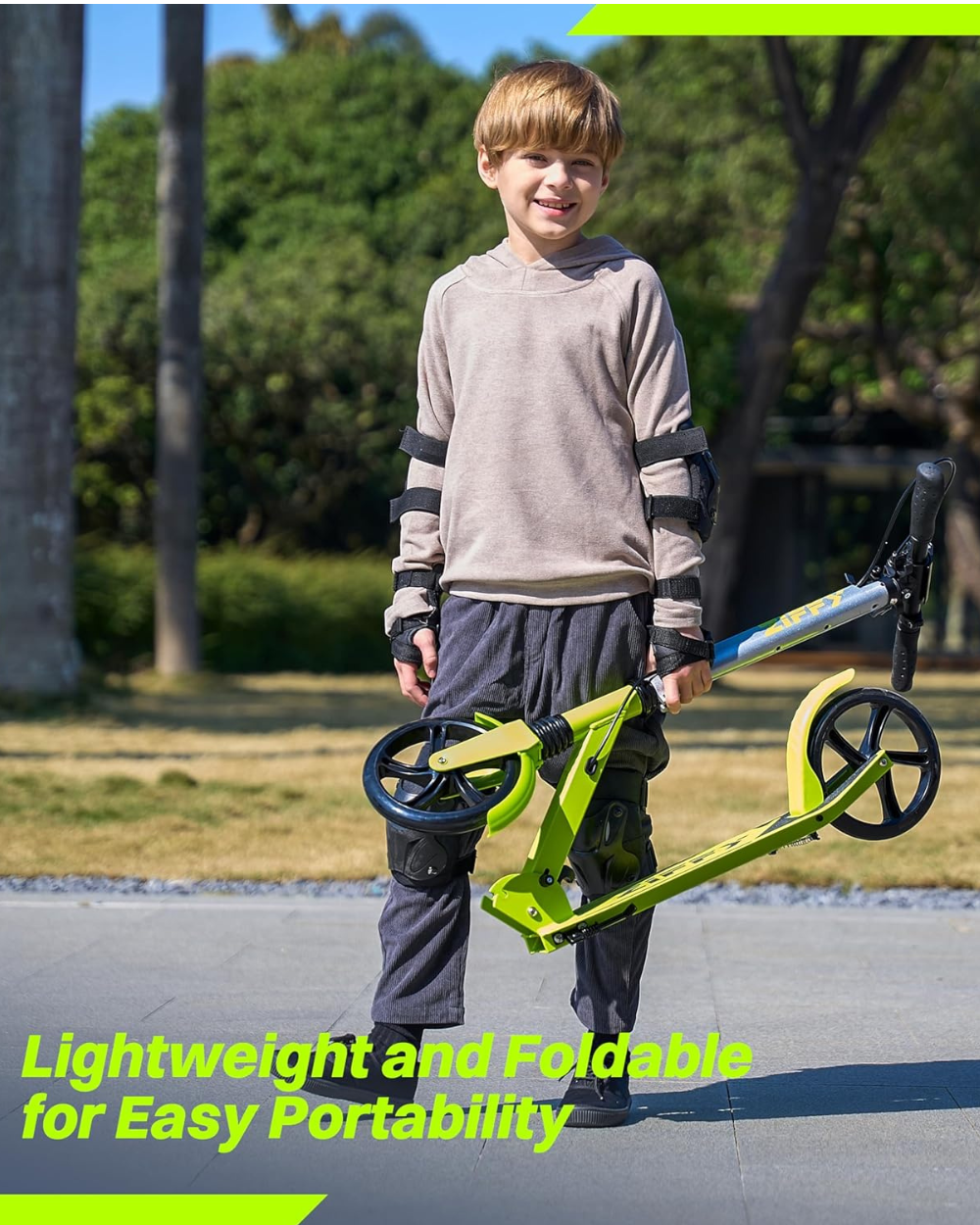 ZIFFY-Kick Scooter for Kids Ages 6-12 Years
