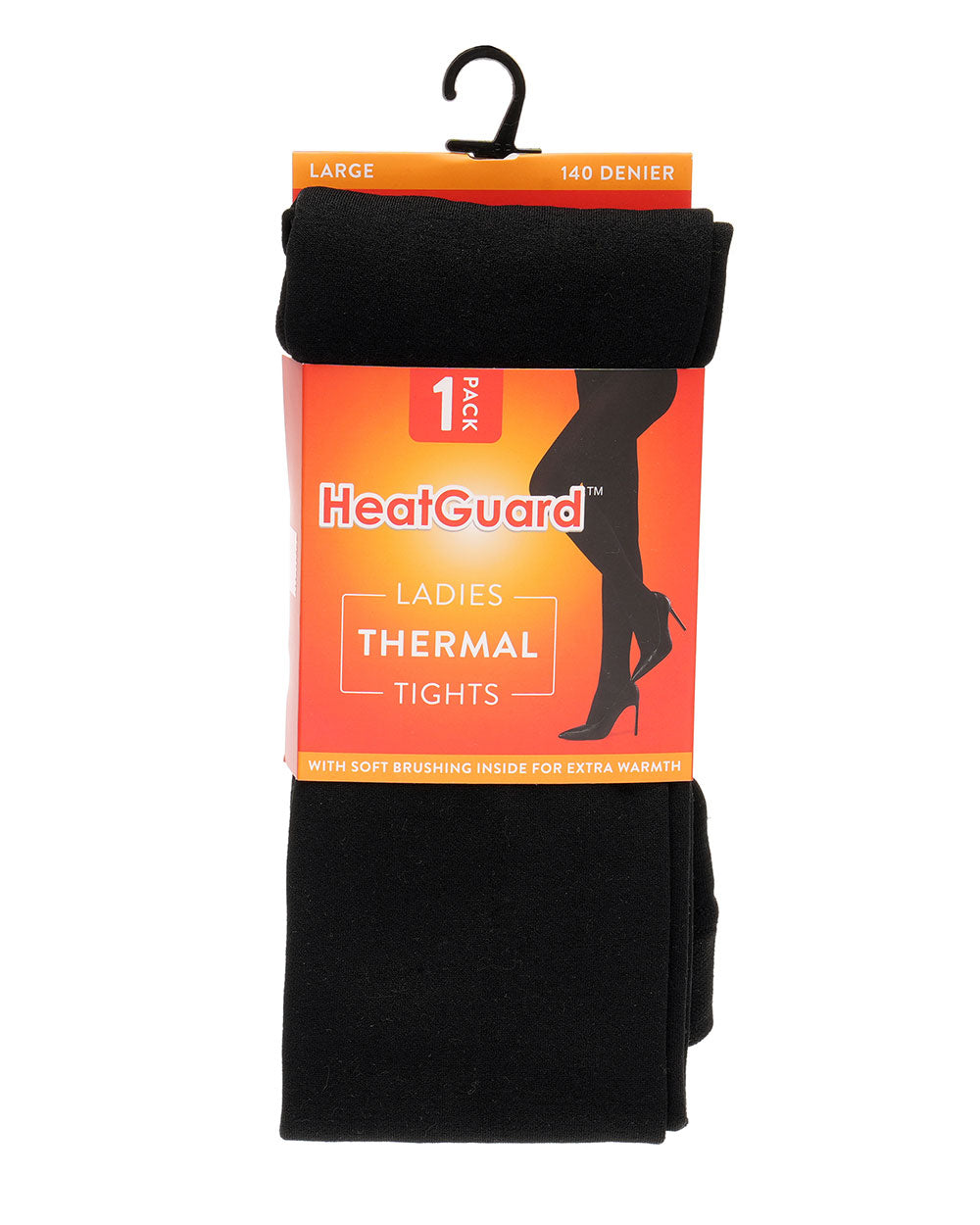 Thermal tights ladies black 140 dernier small medium large soft brushing inside 140 dernier