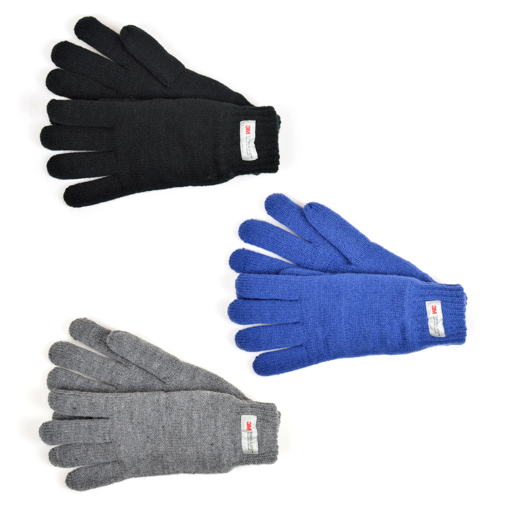 Thinsulate gloves ladies black blue grey winter gloves thermal warm